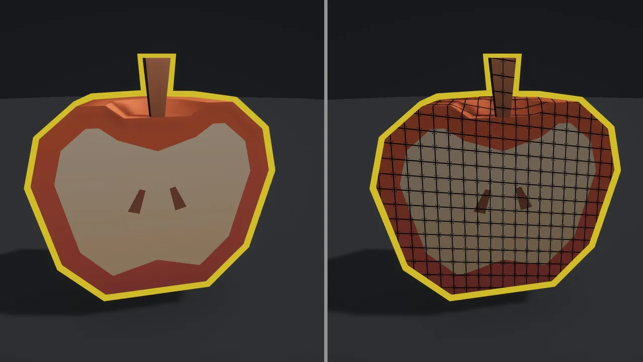 Rim only against rim plus fill