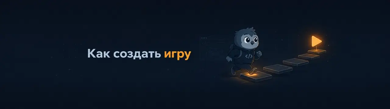 Экран с открытым игровым движком Unity и заметками с идеей первой игры
